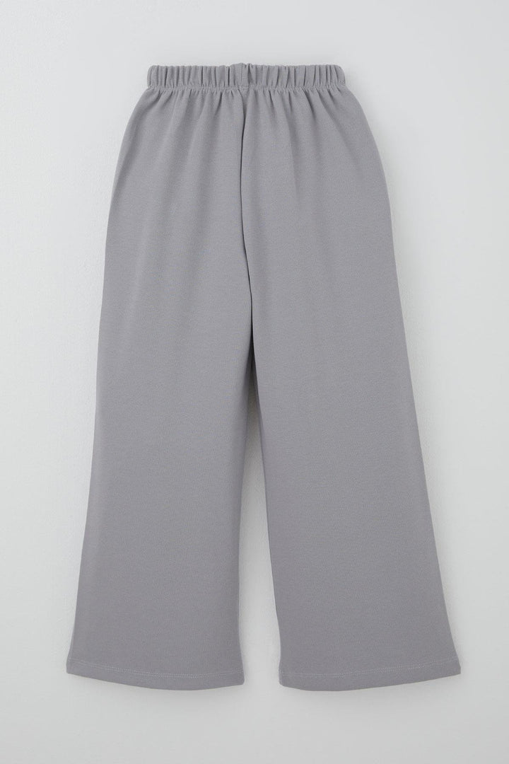 BRE Breeze Girl's Pants with Drawstring Waistband Elasticated 60 Years, Grey - Timberwood Park