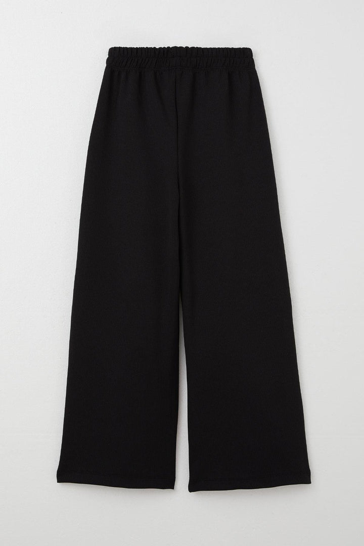 BRE Breeze Girl's Pants with Lace-Up Detail, 84 Years, Black - Brest