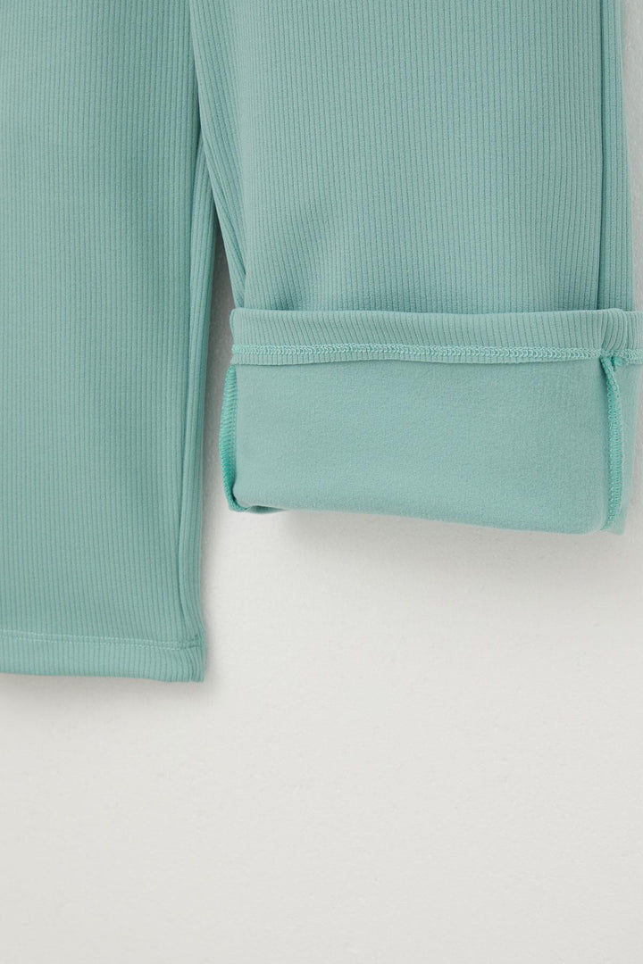 BRE Breeze Girl's Pants with Lace-Up Accessory, 84 Years, Aqua Green - Tizayuca