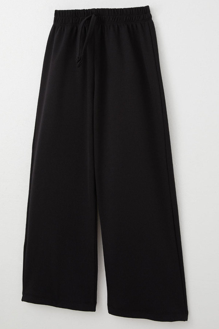 BRE Breeze Girl's Pants with Lace-Up Detail, 84 Years, Black - Brest