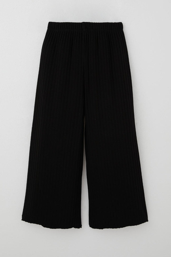 BRE Breeze Girl's Pants with Drawstring Waistband Elastic 74 Years, Black - Brescia