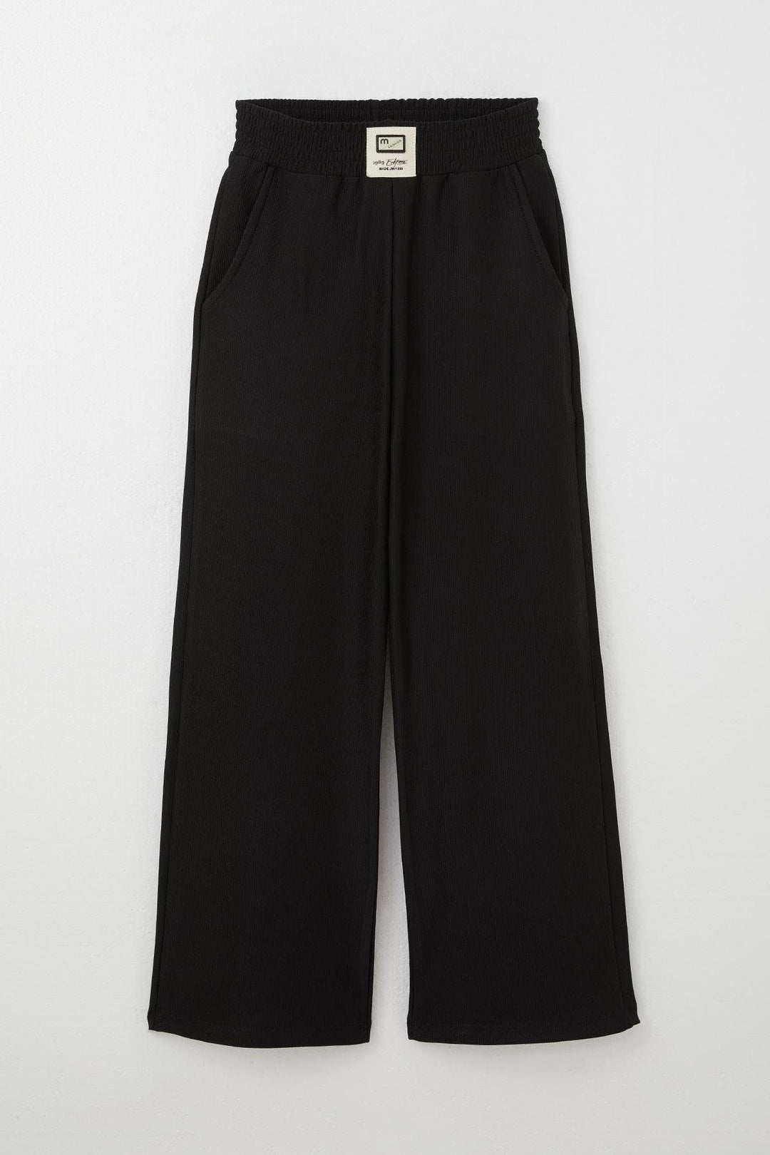 BRE Breeze Girl's Pants with Waistband Detail and Pockets, 84 Years, Black - Mairena del Aljarafe