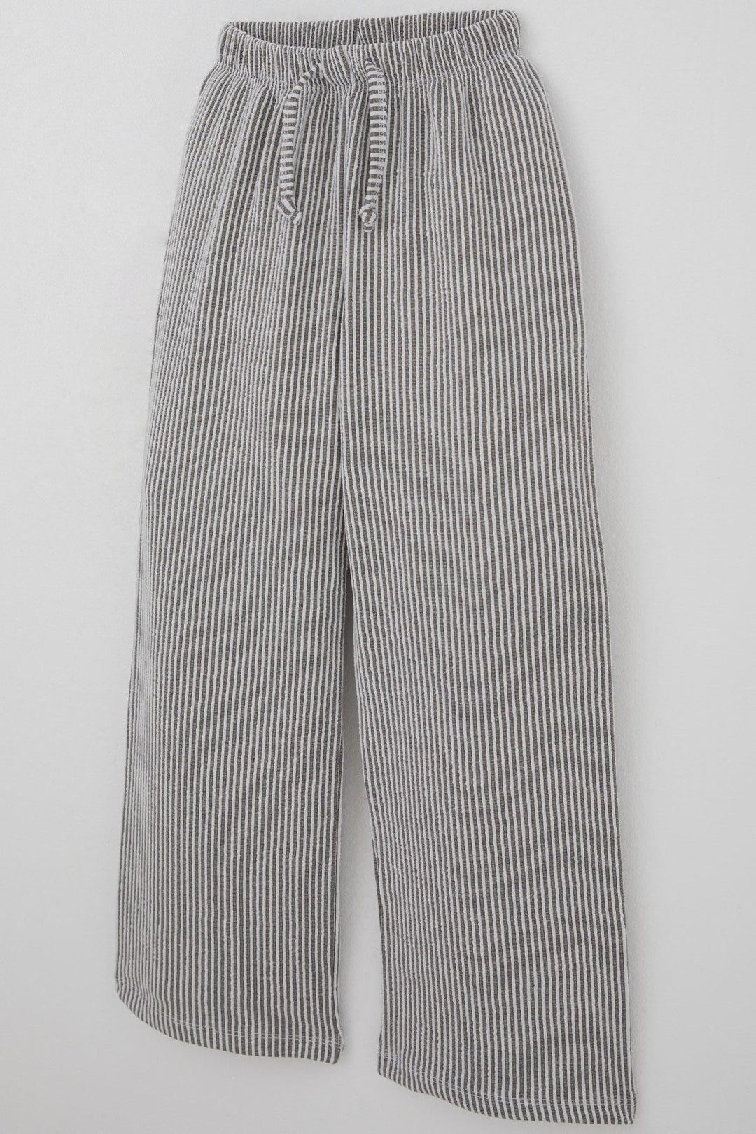 BRE Breeze Girl's Striped Pants with Drawstring Waistband Accessory Elastic Detailed 84 Years, Mixed Color - Parker