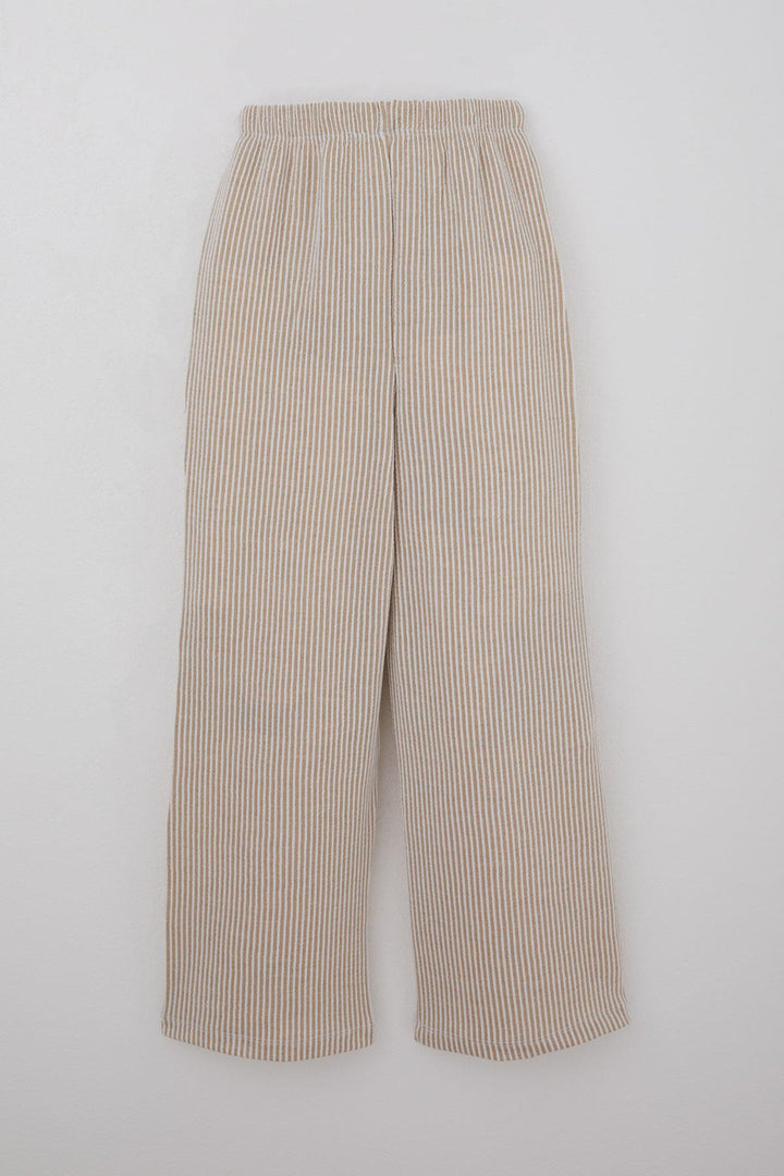 BRE Breeze Girl's Striped Pants with Drawstring Waistband Accessory Elastic Detailed 84 Years, Mixed Color - St. Paul