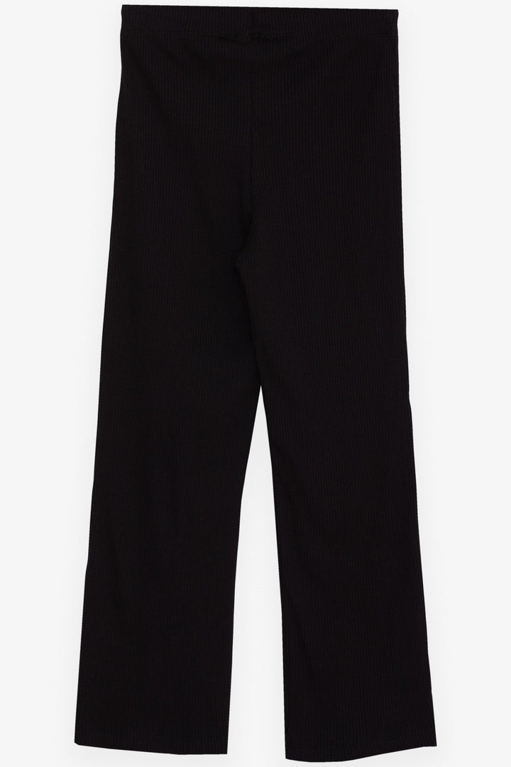 BRE Breeze Girl's Pants with Suspenders Ribbed 84 Years, Black - Faenza