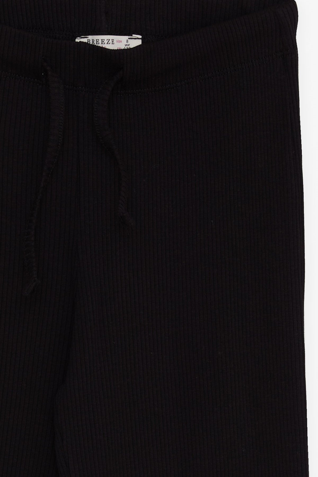 BRE Breeze Girl's Pants with Suspenders Ribbed 84 Years, Black - Faenza