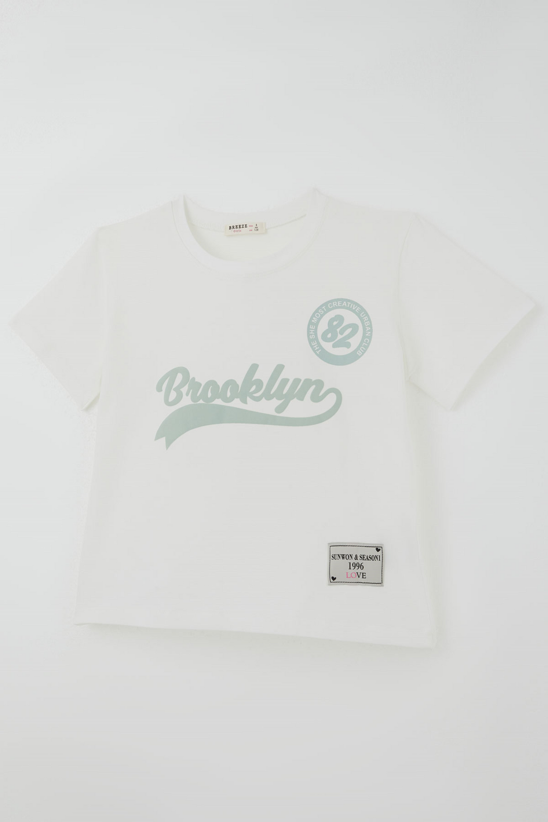BRE Breeze Kız Çocuk Pantolonlu Takım Brooklyn Yazı Baskılı Bağcıklı 84 Yaş , Ekru - Costa Mesa
