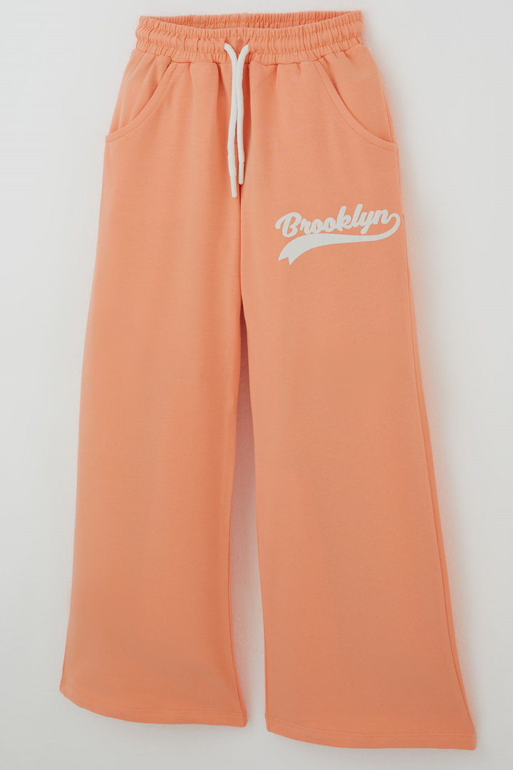 BRE Breeze Kız Çocuk Pantolonlu Takım Brooklyn Yazı Baskılı Bağcıklı 84 Yaş, Ekru - Hildesheim