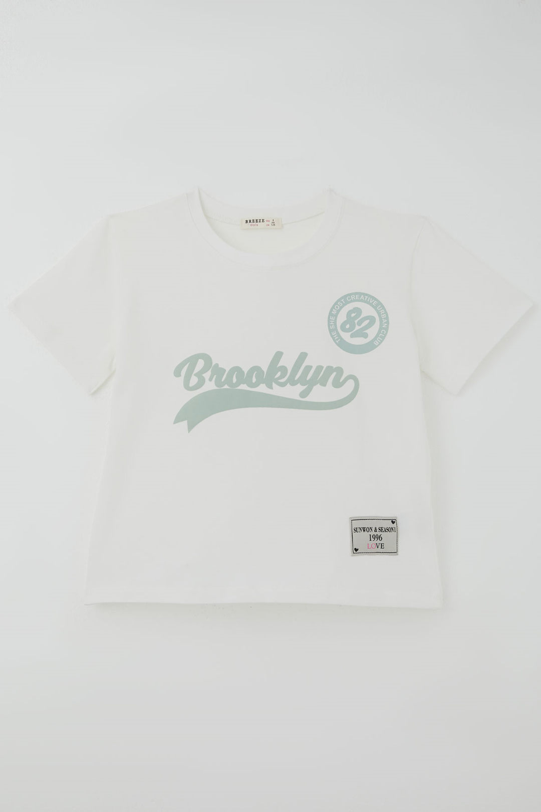 BRE Breeze Kız Çocuk Pantolonlu Takım Brooklyn Yazı Baskılı Bağcıklı 84 Yaş , Ekru - Costa Mesa