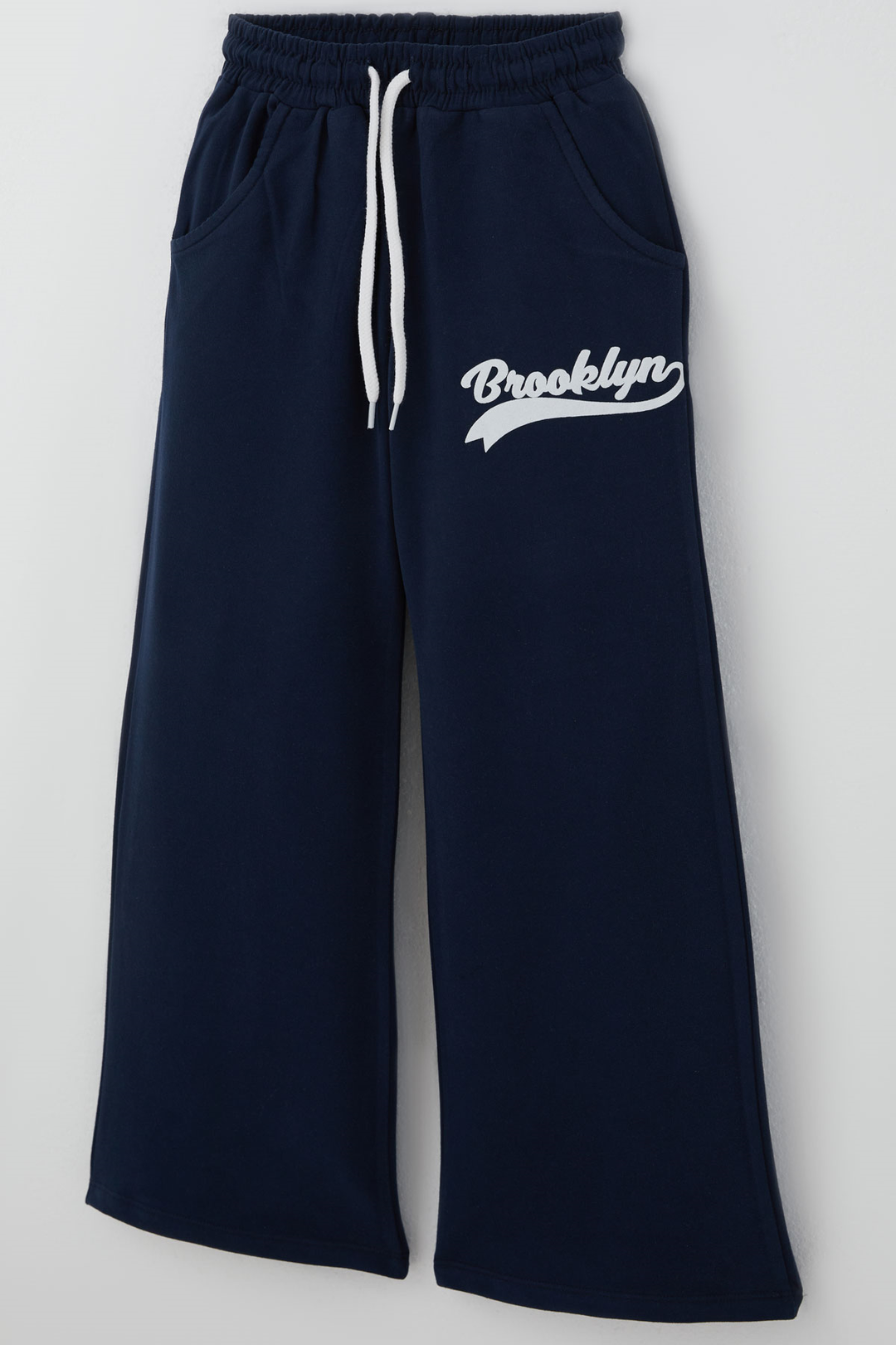BRE Breeze Kız Çocuk Pantolonlu Takım Brooklyn Yazı Baskılı Bağcıklı 84 Yaş, Lacivert - Stolberg