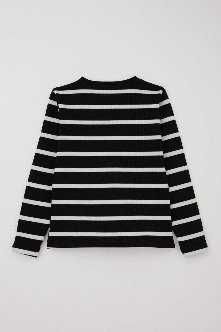 BRE Breeze Girl Child Tracksuit with Pants Finger Slit Arm Detail 84 Years, Black - Greenwood