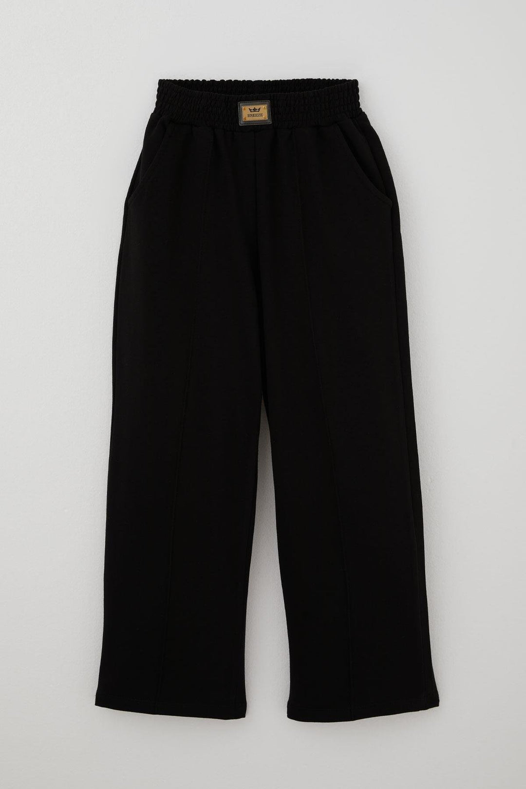 BRE Breeze Girl Child Tracksuit with Pants Finger Slit Arm Detail 84 Years, Black - Greenwood