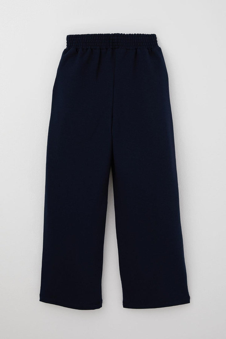 BRE Breeze Girl Child Set with Pants Finger Slit Arm Detail 84 Years, Navy Blue - Coram