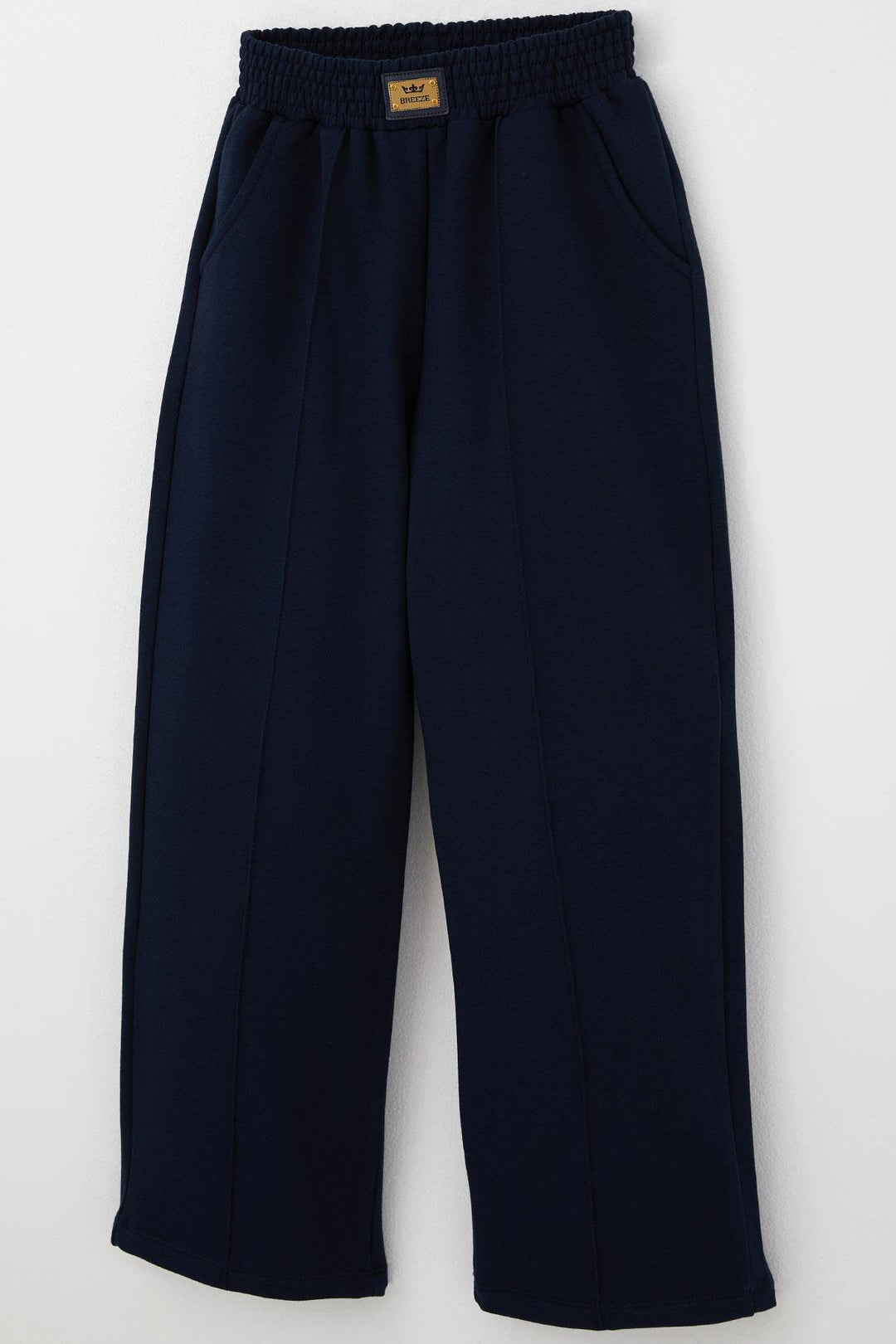 BRE Breeze Girl Child Set with Pants Finger Slit Arm Detail 84 Years, Navy Blue - Coram