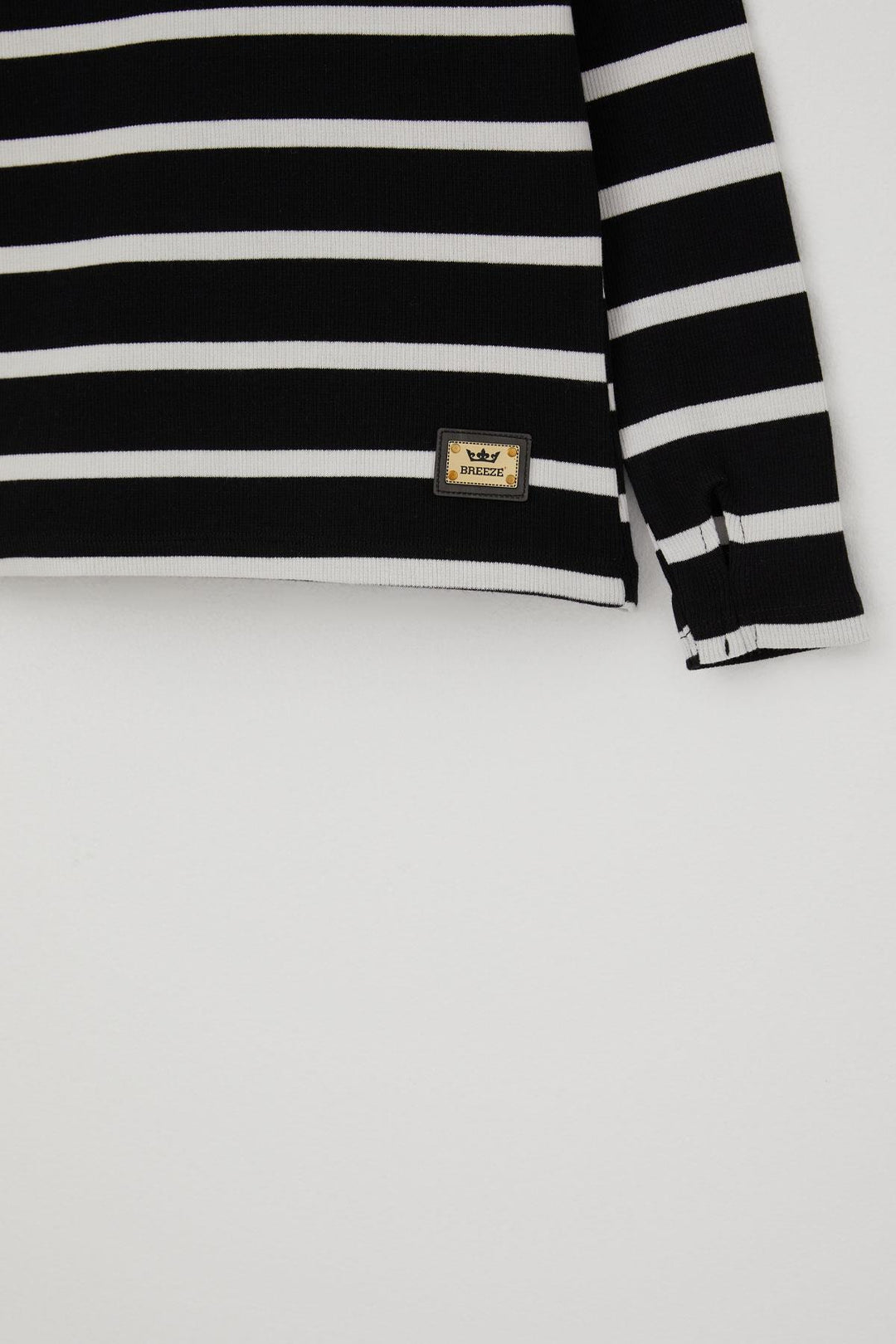 BRE Breeze Girl Child Tracksuit with Pants Finger Slit Arm Detail 84 Years, Black - Greenwood