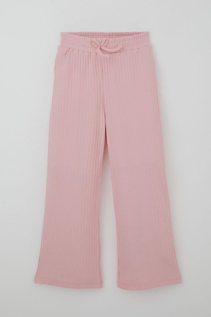 BRE Breeze Kız Çocuk Pantolonlu Takım Yazı Nakışlı Fiyonk Detaylı 4-8 Yaş, Pembe - Harrogate