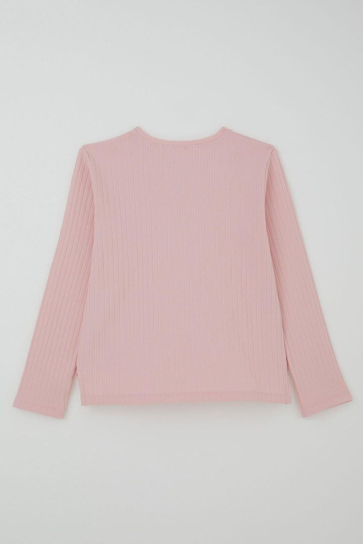 BRE Breeze Kız Çocuk Pantolonlu Takım Yazı Nakışlı Fiyonk Detaylı 4-8 Yaş, Pembe - Harrogate