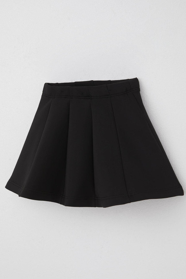 BRE Breeze Girl's Patchwork Flared Skirt 84 Years, Black - Cheltenham