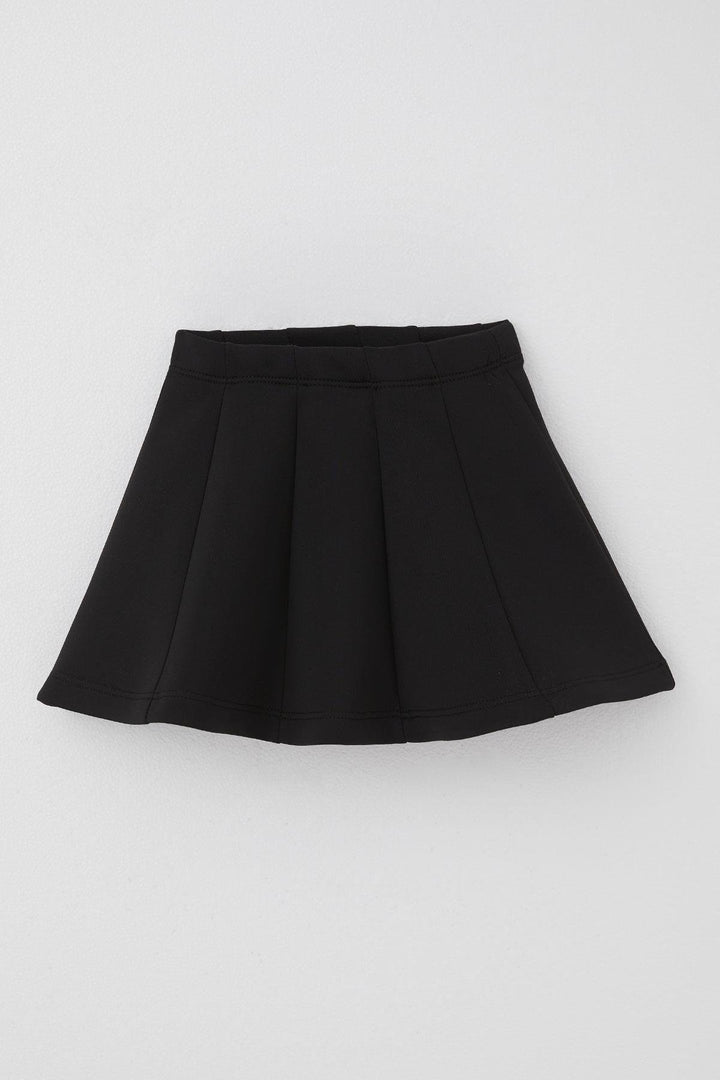 BRE Breeze Girl's Patchwork Flared Skirt 84 Years, Black - Cheltenham