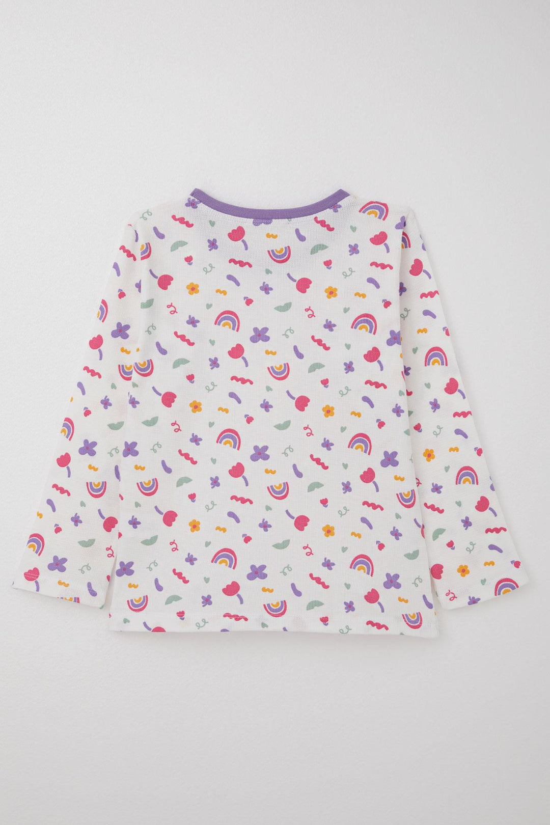 BRE Breeze Girl's Pajama Set Spring Colors 4-8 Years, White - Almada