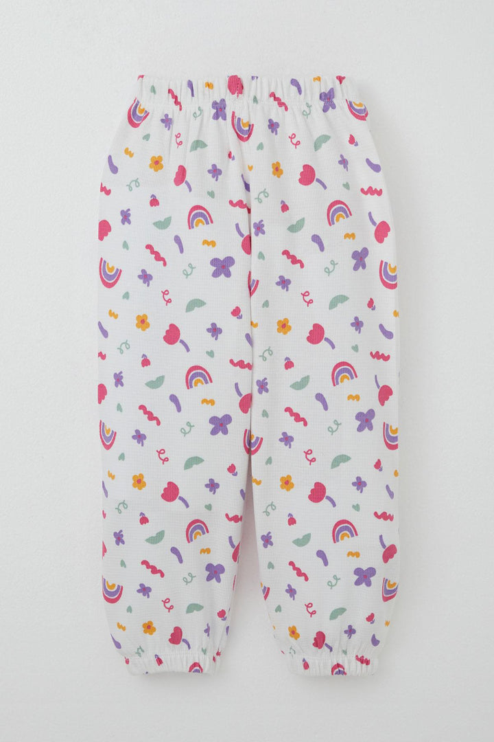 BRE Breeze Girl's Pyjama Set Spring Colors 1-3 Years, White - Long Beach