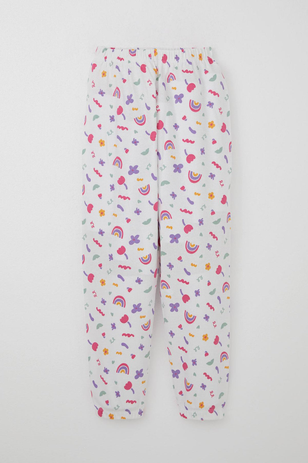 BRE Breeze Girl's Pajama Set Spring Colors 4-8 Years, White - Almada