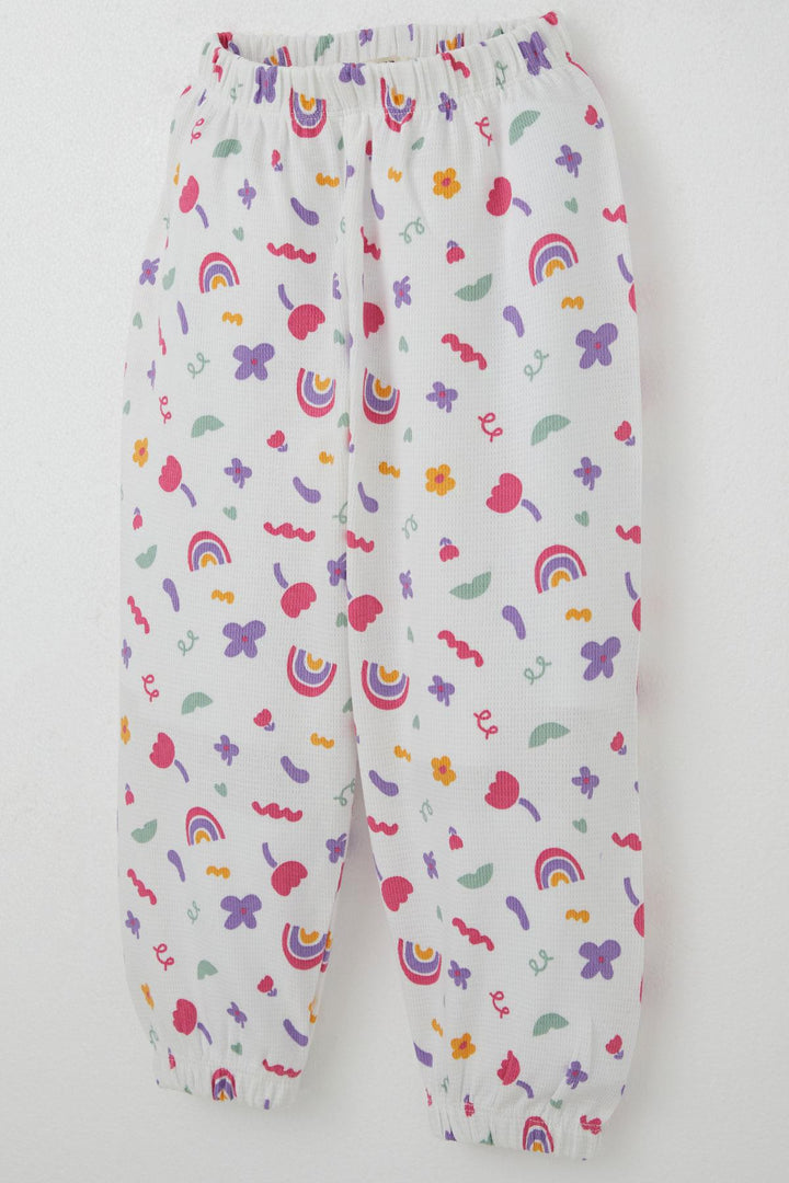 BRE Breeze Girl's Pyjama Set Spring Colors 1-3 Years, White - Long Beach