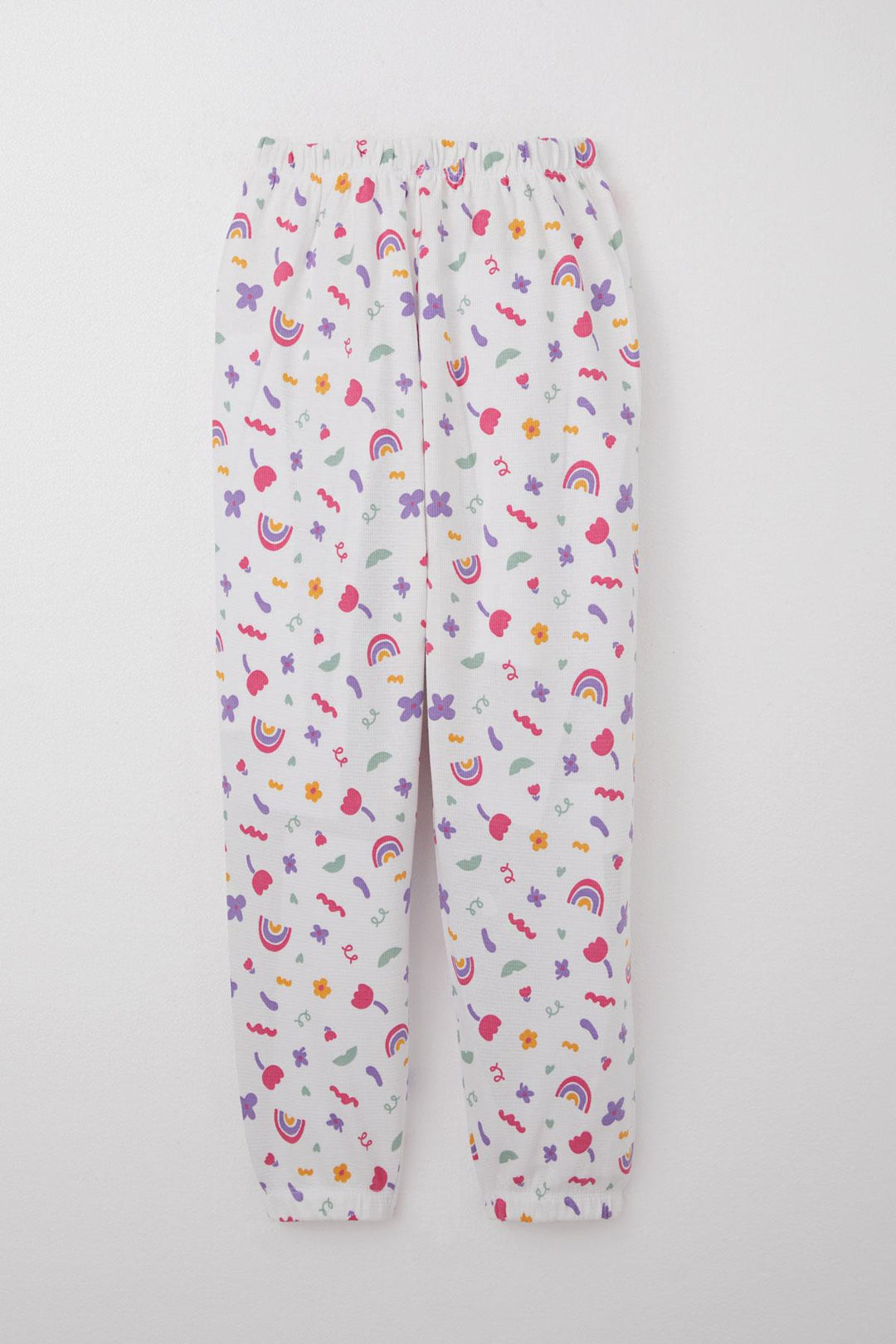 BRE Breeze Girl's Pajama Set Spring Colors 4-8 Years, White - Almada