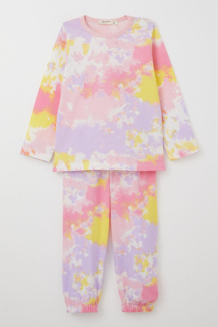 BRE Breeze Girl's Pyjama Set Tie-Dye Patterned 1-3 Years, Mixed Color - Dunfermline