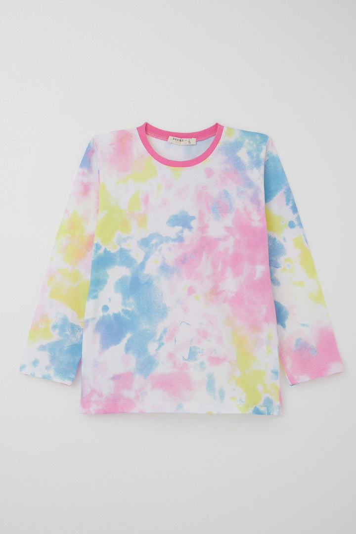 BRE Breeze Girl's Pyjama Set with Bat Pattern, 4-8 Years, Mixed Color - Porta Westfalica