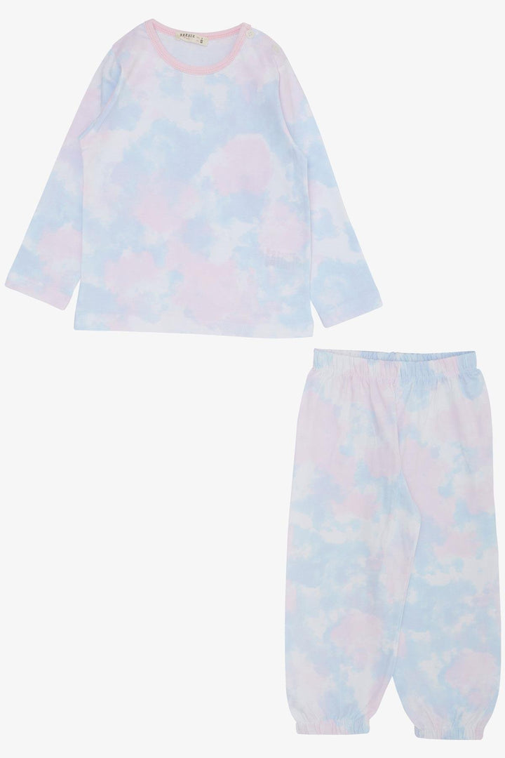 BRE Breeze Girl's Pyjama Set with Tie-Dye Pattern, 1-3 Years, Mixed Colors - Plymouth
