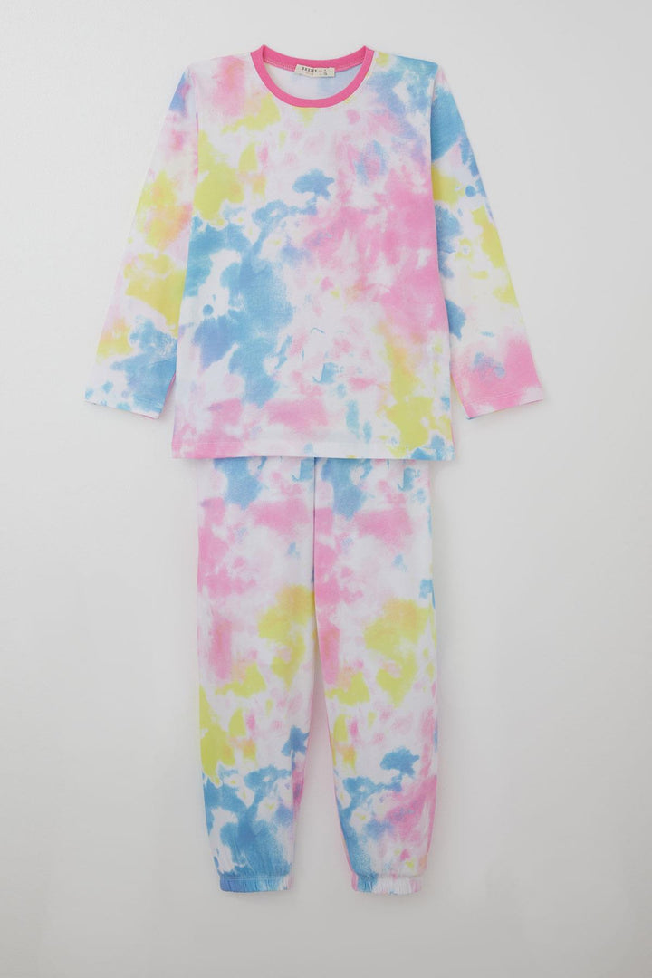 BRE Breeze Girl's Pyjama Set with Bat Pattern, 4-8 Years, Mixed Color - Porta Westfalica