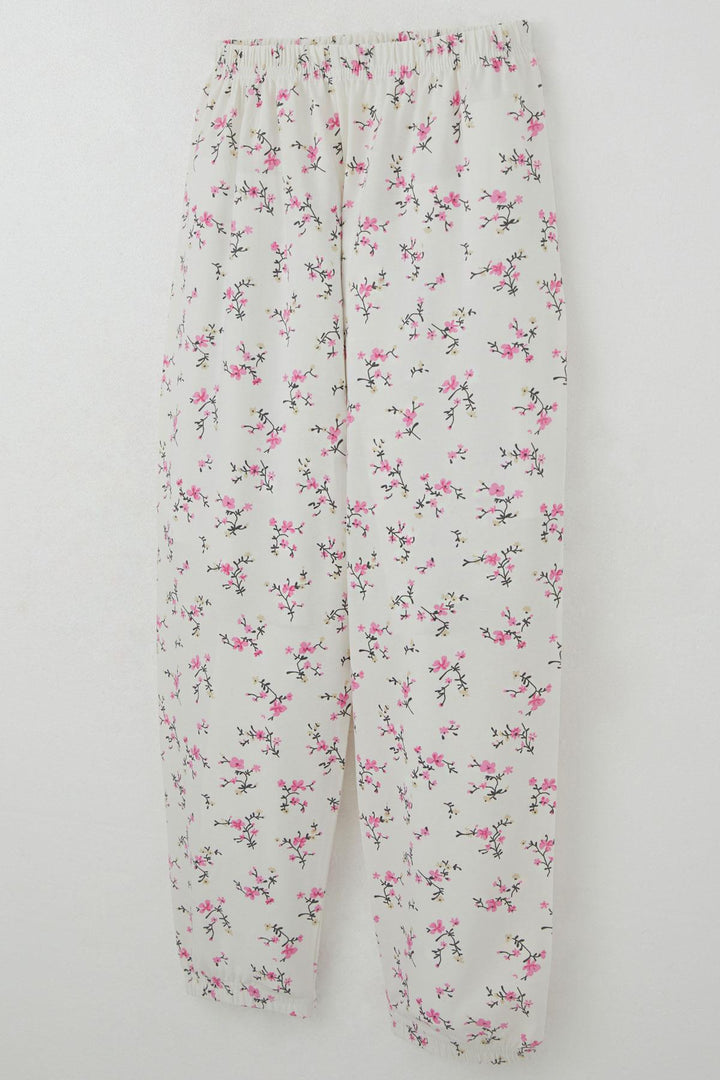 BRE Girl's Pyjama Set Flower Spring 4-8 Years, Ecru - Ferizaj