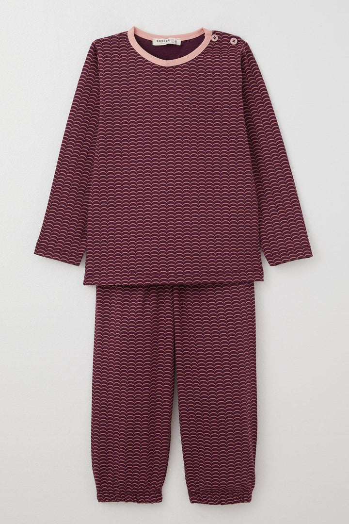 BRE Breeze Girl's Pyjama Set Patterned 1-3 Years, Plum Color - Luhansk