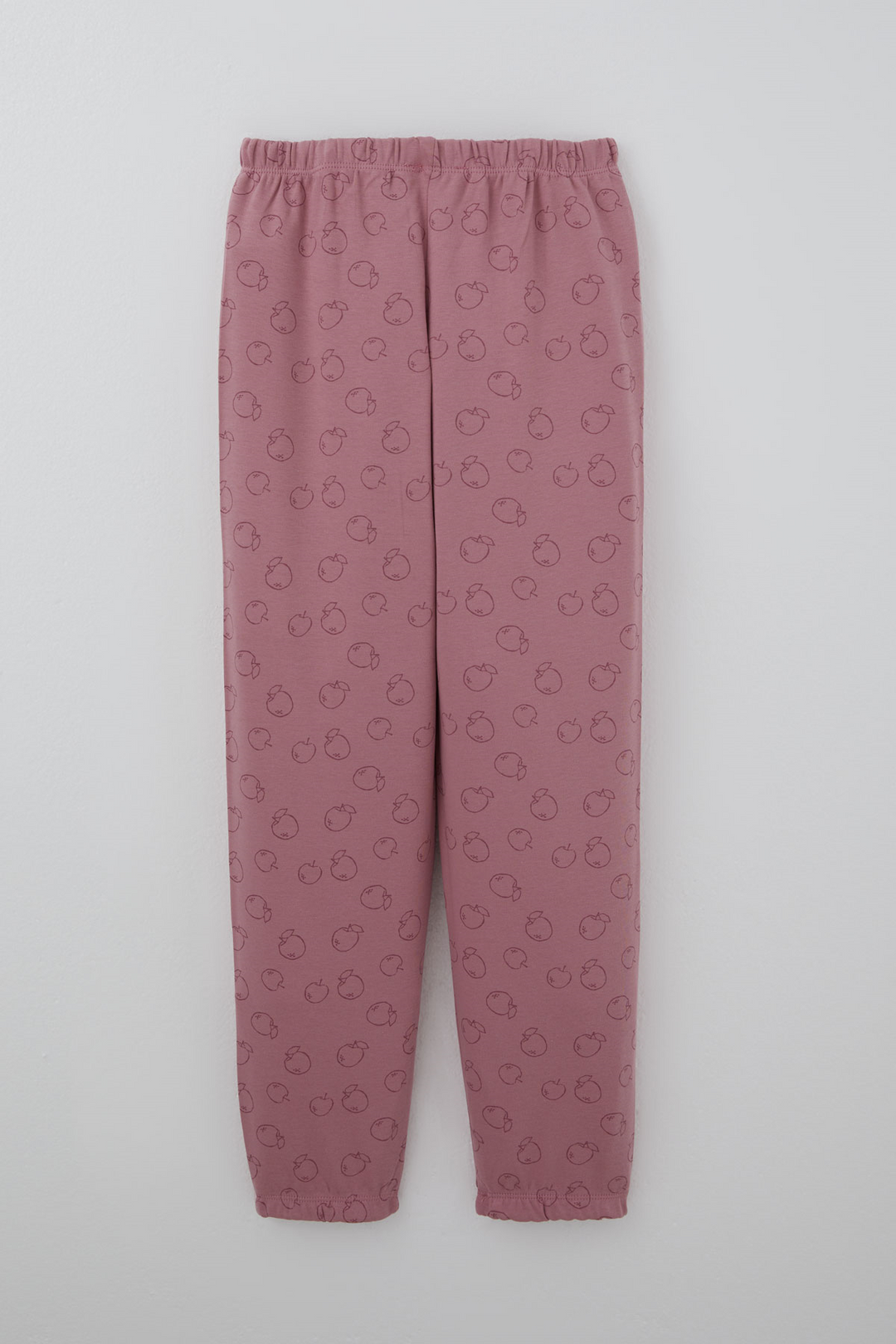 BRE Breeze Kız Çocuk Pijama Takımı Elma Desenli Beli Paçası Lastikli 92 Yaş, Gülkurusu - Roosendaal