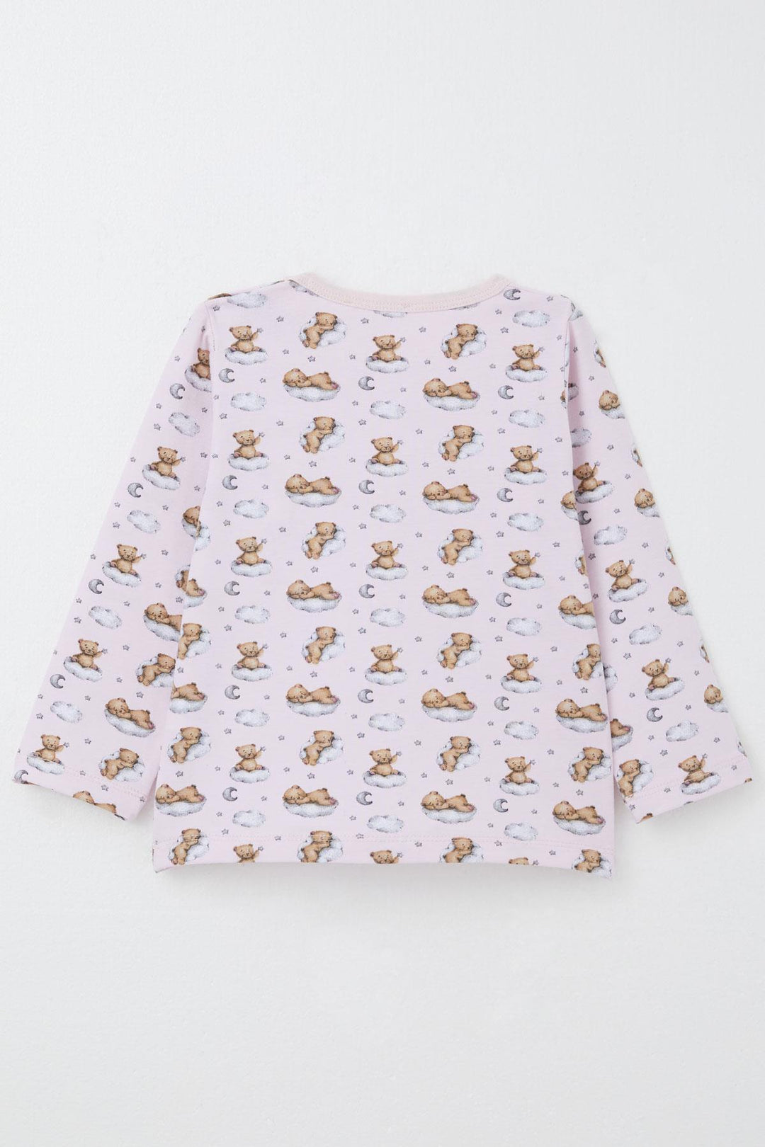 BRE Breeze Girl's Pajama Set Sky Themed Cute Bear Patterned 1-3 Years, Pink - Spokane Valley