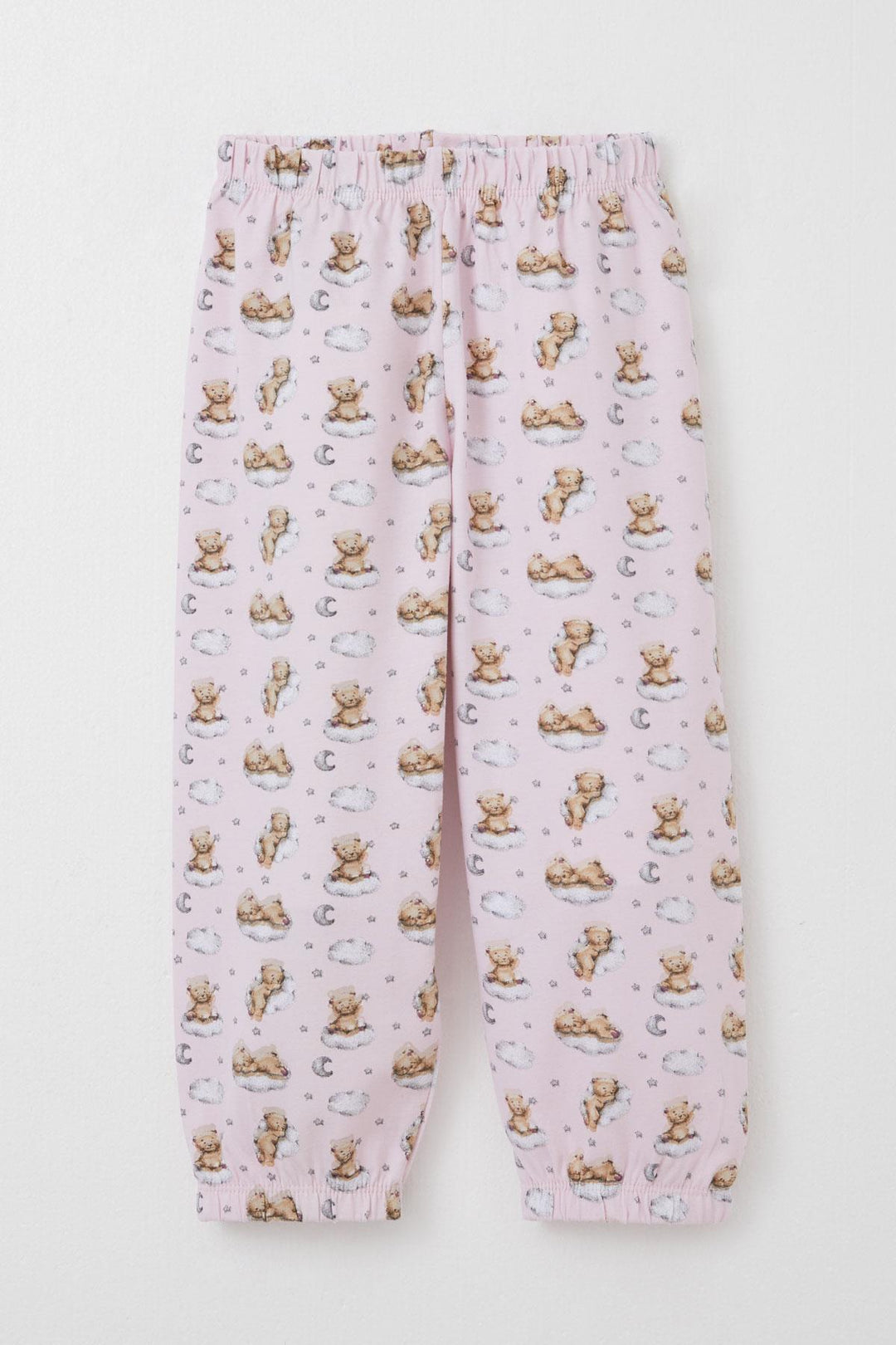 BRE Breeze Girl's Pajama Set Sky Themed Cute Bear Patterned 1-3 Years, Pink - Spokane Valley