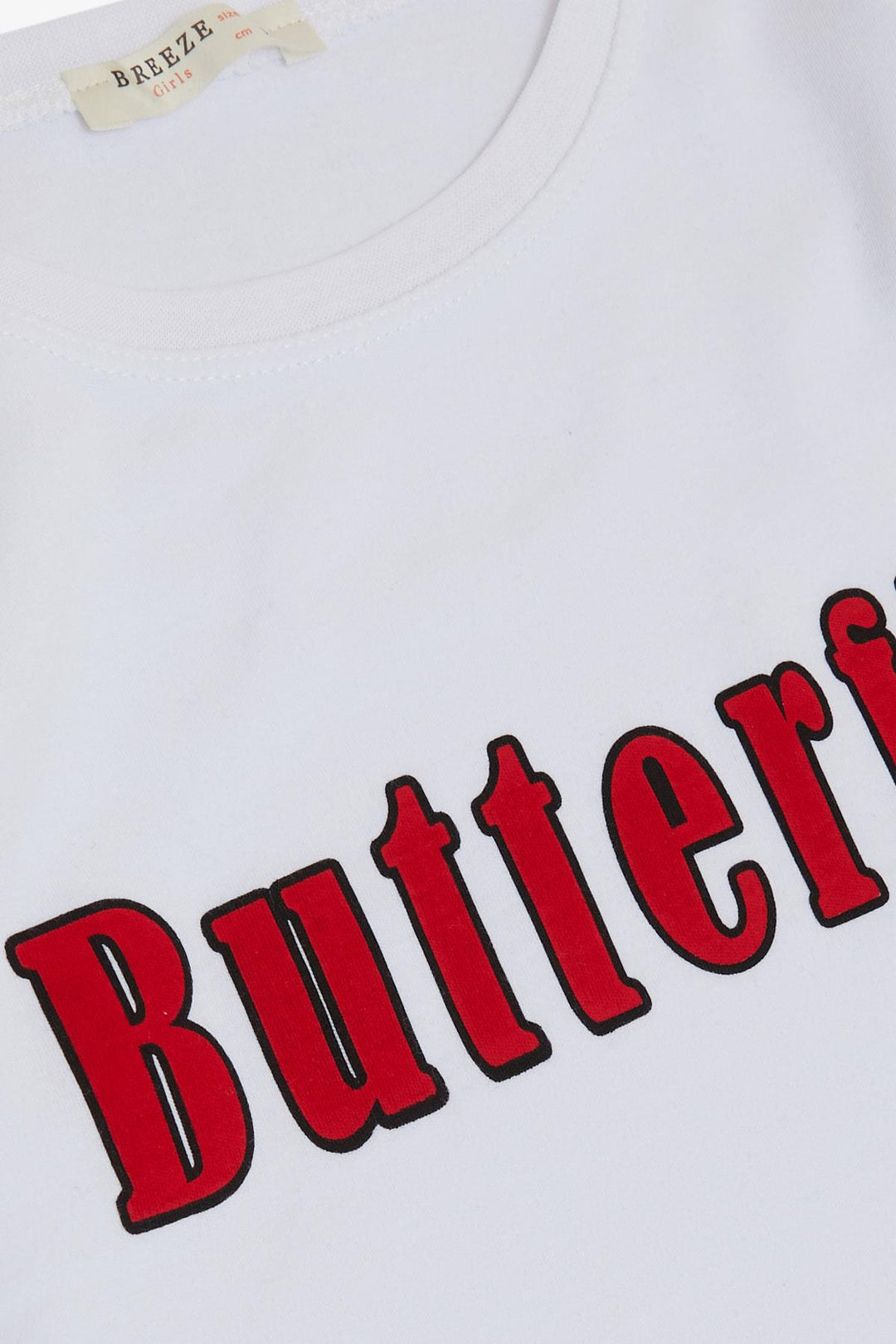 BRE Breeze Girl's Pyjama Set Butterfly Pattern Printed 50 Years, White - Shreveport