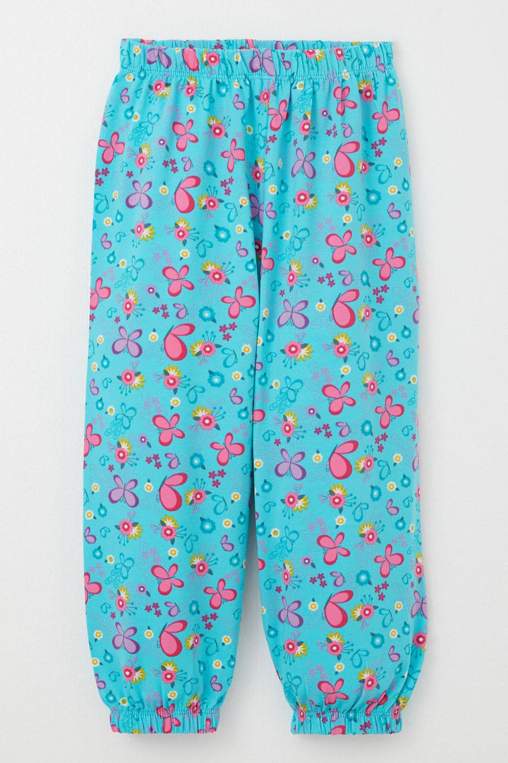 BRE Breeze Girl's Pyjama Set Butterfly Patterned 1-3 Years, Turquoise - Guadalajara