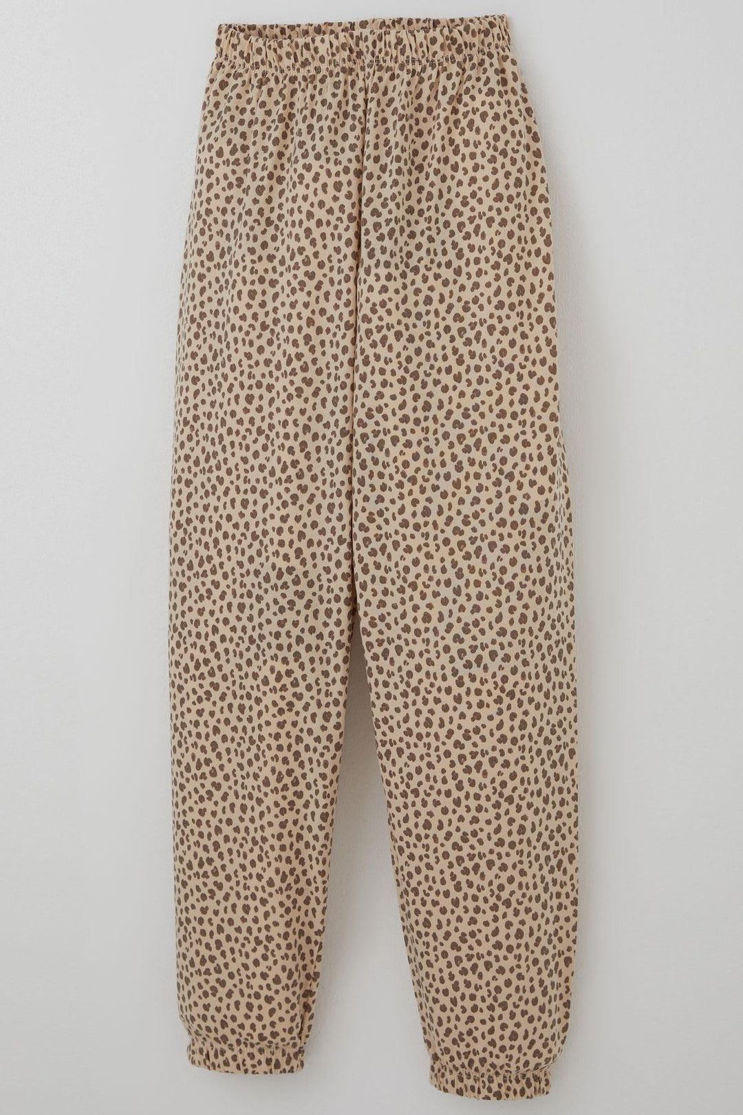 BRE Breeze Girl's Pyjama Set with Leopard Pattern, 4-8 Years, Beige - Hoogvliet