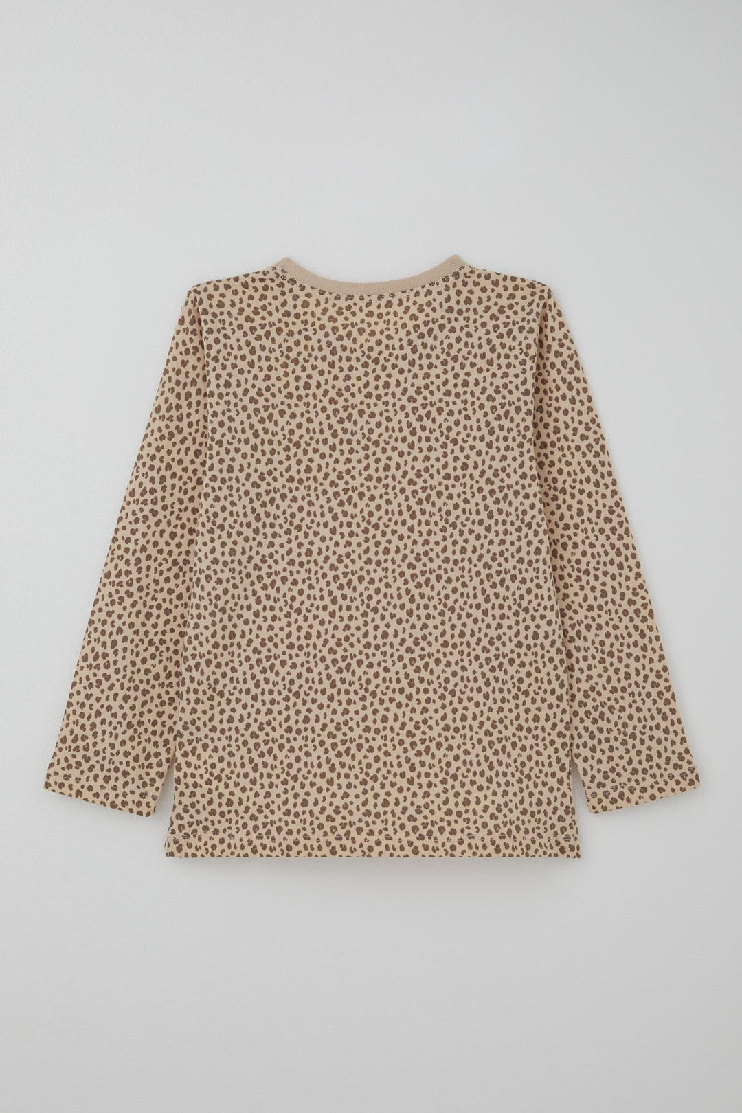 BRE Breeze Girl's Pyjama Set with Leopard Pattern, 4-8 Years, Beige - Hoogvliet