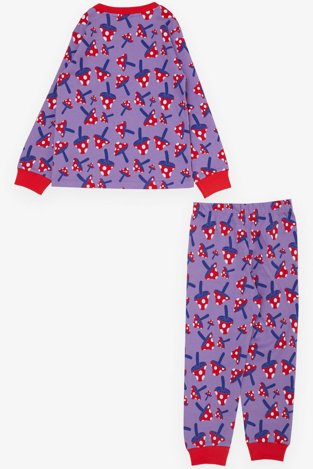BRE Breeze Girl's Pajama Set Mushroom Patterned 1-4 Years, Lilac - Tudela