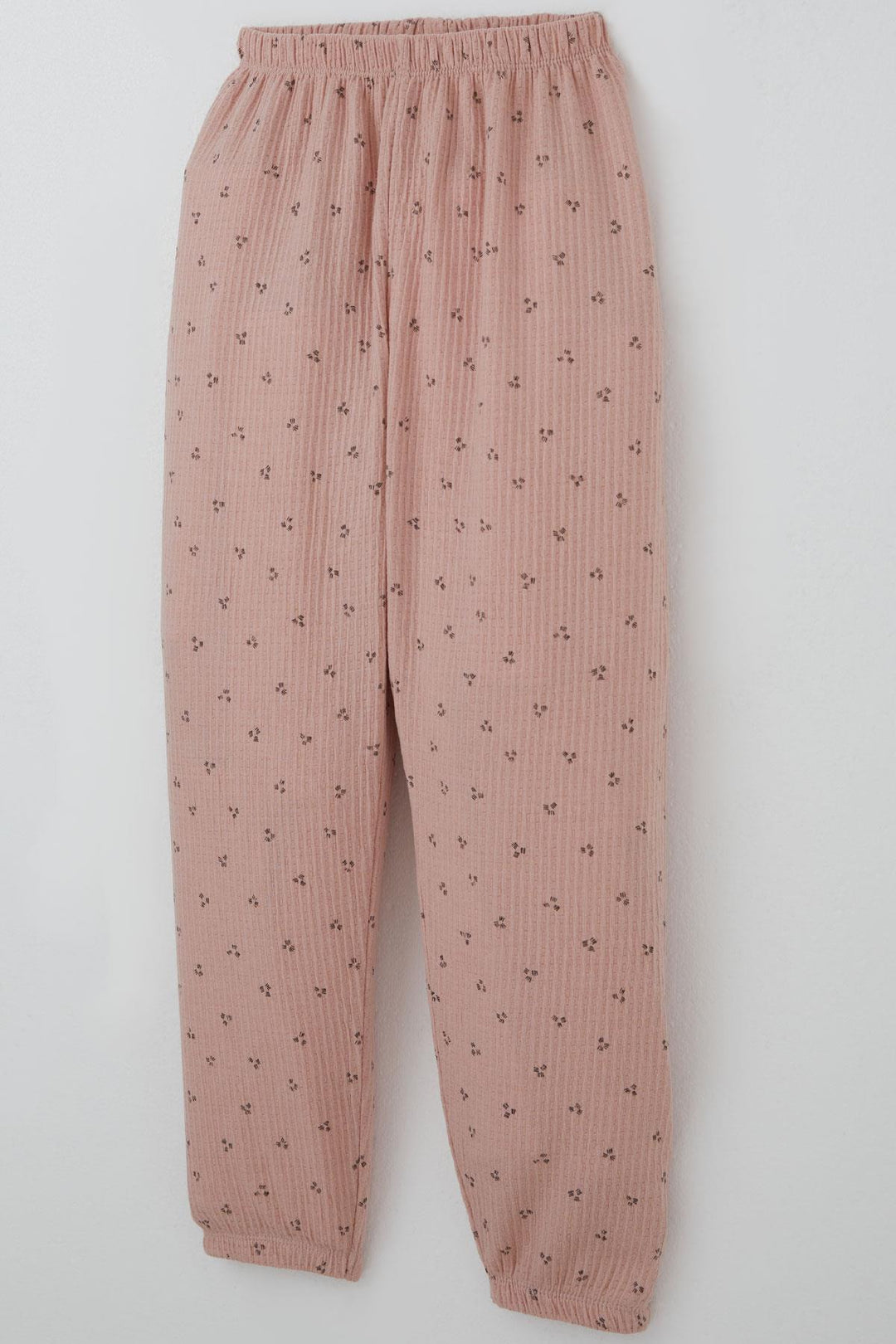 BRE Breeze Kız Çocuk Pijama Takımı Minimal Mini Desenli 4-8 Yaş, Gülkurusu - Visalia