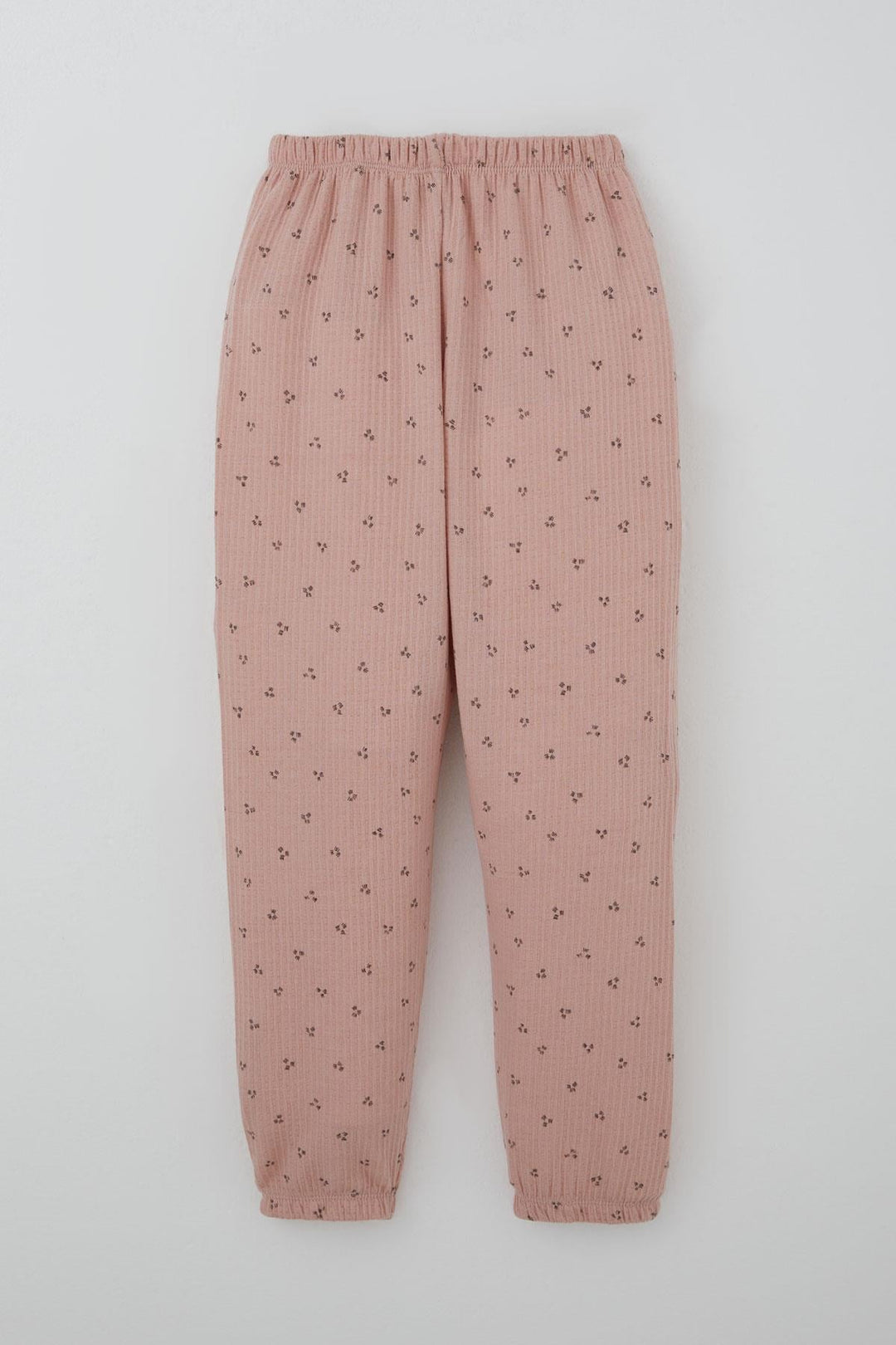 BRE Breeze Kız Çocuk Pijama Takımı Minimal Mini Desenli 4-8 Yaş, Gülkurusu - Visalia