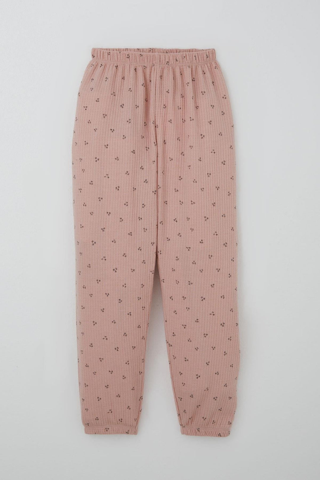 BRE Breeze Kız Çocuk Pijama Takımı Minimal Mini Desenli 4-8 Yaş, Gülkurusu - Visalia