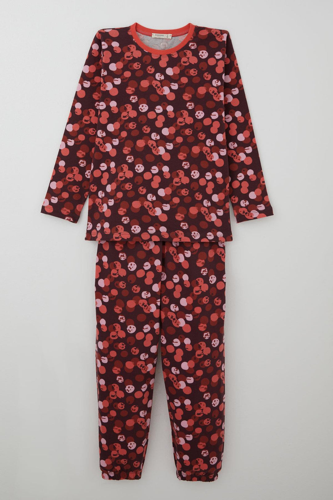 BRE Breeze Kız Çocuk Pijama Takımı Neşeli Benekler Desenli 92 Yaş, Mürdüm - Hanover Park