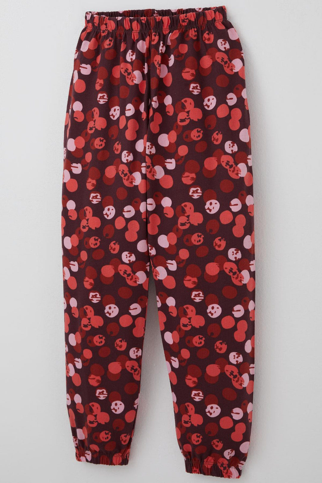 BRE Breeze Kız Çocuk Pijama Takımı Neşeli Benekler Desenli 4-8 Yaş, Mürdüm - Elche