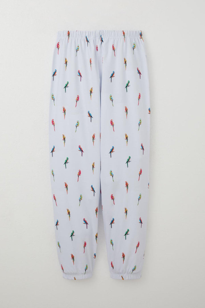 BRE Breeze Girl's Pajama Set Parrot Joy 92 Years, White - Dún Dealgan