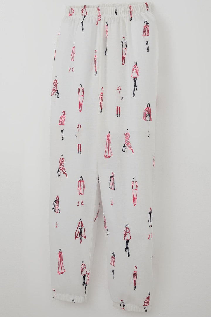 BRE Breeze Kız Çocuk Pijama Takımı Podyum Rüyası Moda Kızları 92 Yaş, Ekru - Guarda