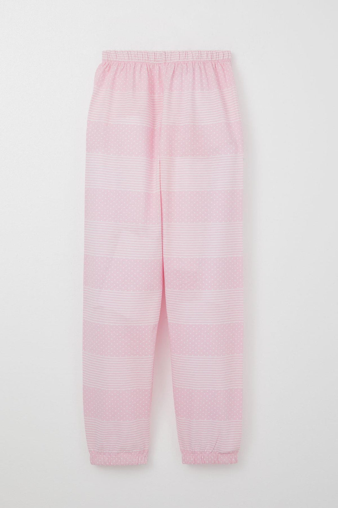 BRE Breeze Girl's Pajama Set with Polka Dot Pattern, 4-8 Years, Pink - Helmond